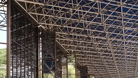 Airport-ceiling-with-mounted-loudspeakers