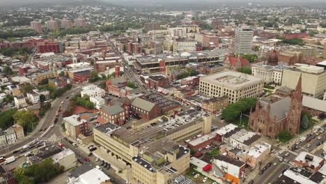 Aerial-of-Paterson,-New-Jersey