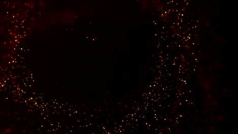 Background-gold-movement.-Universe-gold-dust-with-stars-on-black-background.-Motion-abstract-of-particles.