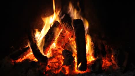 Firewood-fire