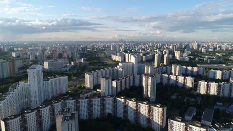 View-of-the-city-from-a-height-in-summer