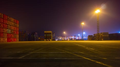 night-illuminated-shenzhen-city-working-traffic-port-industrial-panorama-4k-time-lapse-china