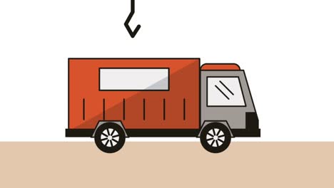 LKW-mit-Container-Lieferung-Service-animation