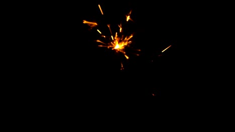 Sparkler-isolated-on-black-background