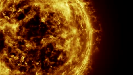 Sun-surface-and-Solar-flares,-Burning-of-the-sun.-3D