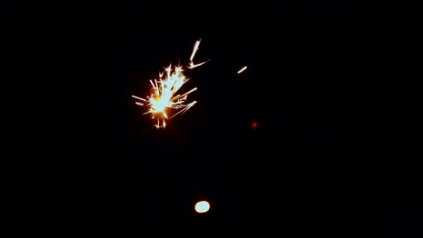 Firework-sparkler-burning-in-slow-motion