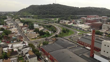 Aerial-of-Paterson,-New-Jersey