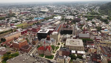 Aerial-of-Paterson,-New-Jersey