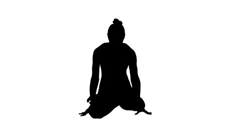 Silhouette-Tolasana-or-Scale-Pose.-Beautiful-woman-do-Yoga-sitting-arm-lift-posture