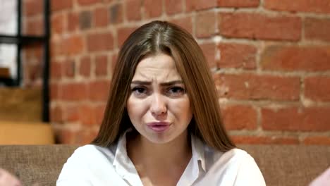 Portrait-of-Angry-Young-Girl-Yelling-at-Camera