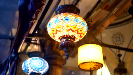 Coloured-lamps-interior