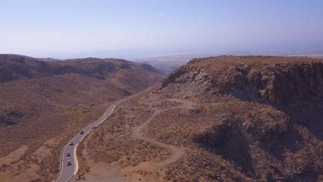 Beautiful-aerial-view-of-the-Gran-Canaria-road