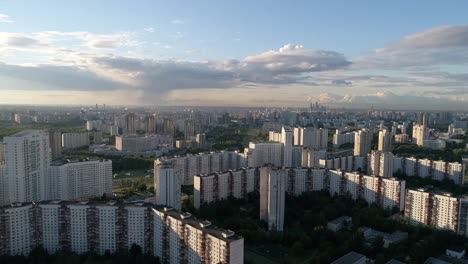 View-of-the-city-from-a-height-in-summer