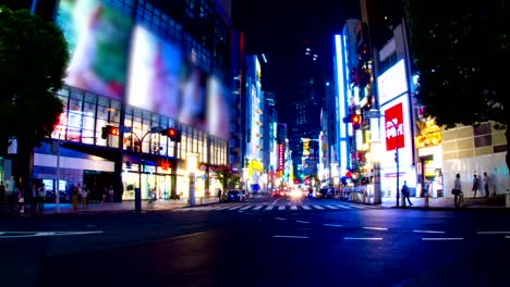 Lapso-de-tiempo-de-la-noche-en-Shibuya