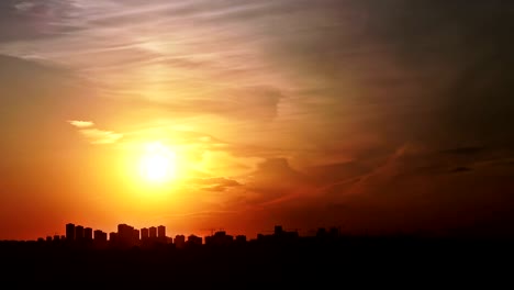 Time-lapse-amazing-sunset,--Turkey,-Istanbul