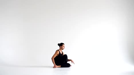 Menschen-üben-intensiv-Yoga-asana