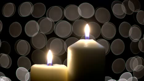 White-candles-Christmas-light