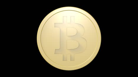 Bitcoin-sign-on-golden-coin