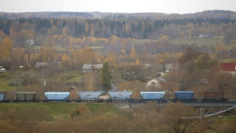 Cargo-Train-in-a-Valley