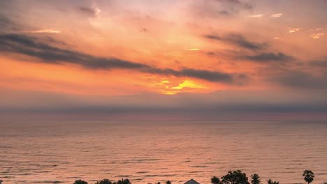 Morning-sunrise-over-the-sea-view-from-hotel-resort.