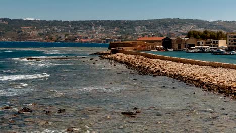 Casco-antiguo-de-Chania,-Creta,-Grecia