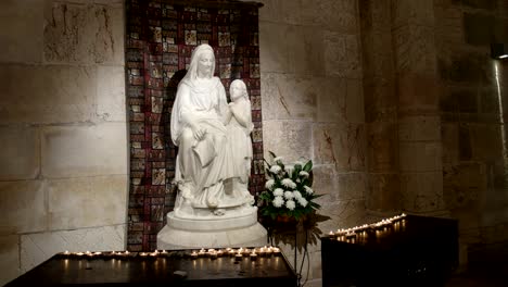 close-up-of-a-statue-of-st-anne-in-jerusalem