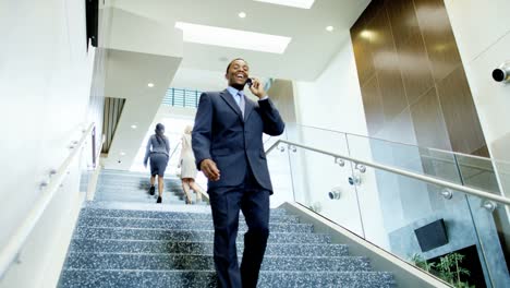 Male-female-advertising-managers-on-way-to-meeting