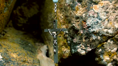 Rosary-on-stone-wall