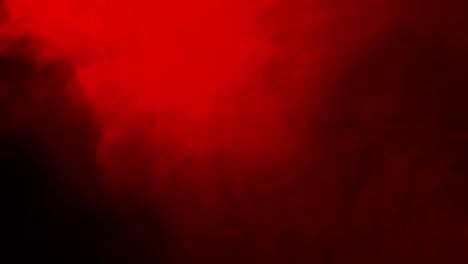 Abstract-Red-Smoke-Like-Cloud-Wave-Effect-On-Black-Background,-Flowing