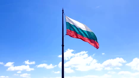 Bulgarian-flag-flutters-in-the-wind