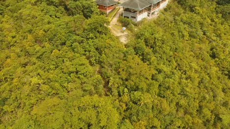 Attraction-zipline-in-the-jungle-Bohol,-Philippines