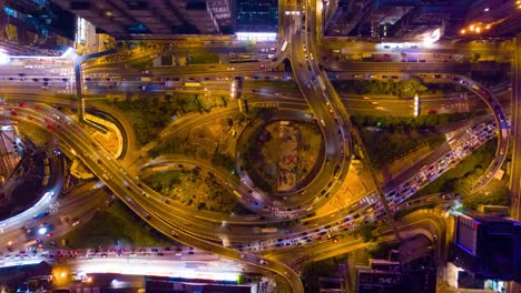 night-traffic-street-road-junction-aerial-timelapse-top-view-4k-hong-kong