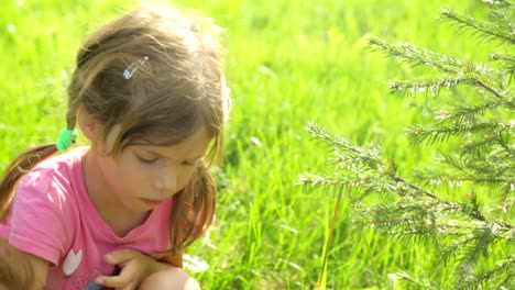 Little-girl-coloring-garden-decoration