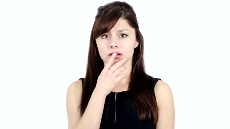 Shocked-Young-Girl,-White-Background