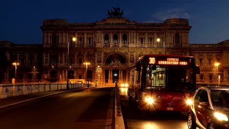 Rom,-Italien.-Justizpalast-Zeitraffer