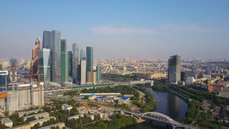 russia-sunny-day-moscow-modern-city-river-aerial-panorama-4k