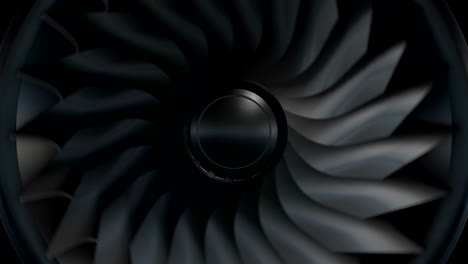 The-endless-rotation-of-the-turbine-from-the-turbojet-engine