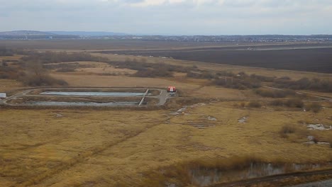 Aircraft-dropping-goes-on-landing.-From-the-window