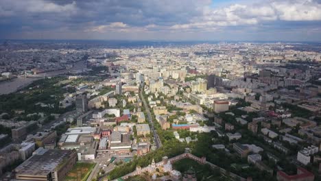 Russlands-sonniger-Tag-Moskau-Stadtbild-aerial-Panorama-4k