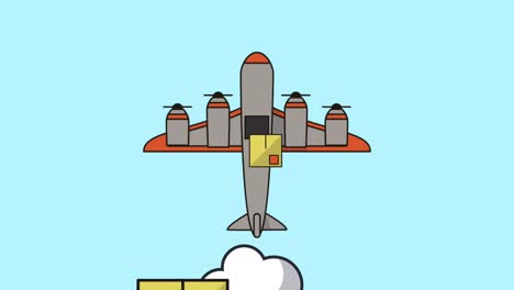 airplane-flying-with-boxes-delivery-service-animation