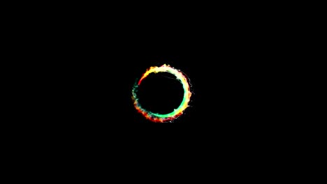 Magische-Partikel-Ring-abstrakten-Hintergrund,-Animation,-Rendering,-Schleife