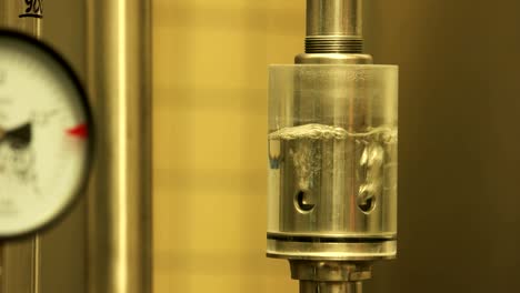 Pressure-safety-valve-for-brewery-in-action.