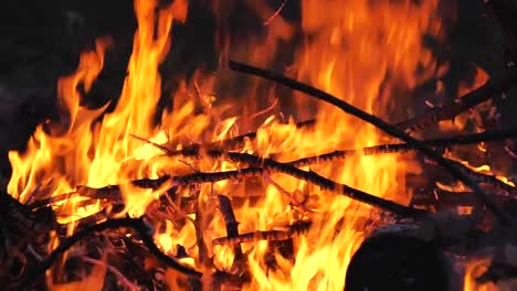 close-up-of-the-bonfire