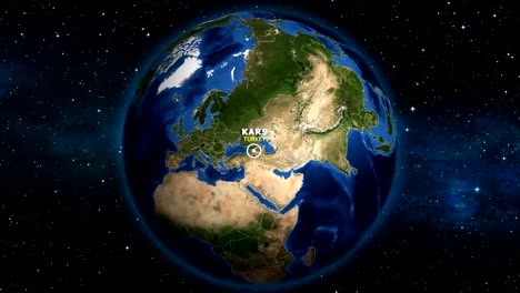 EARTH-ZOOM-IN-MAP---TURKEY-KARS