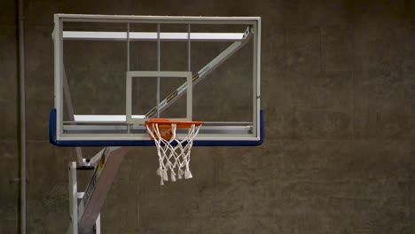 People-training-speed-dribble.-Backboard-close-up.-Flat-plane