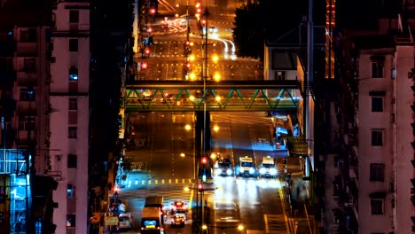 Busy-traffic-across-the-main-road-at-rush-hour-Hong-Kong