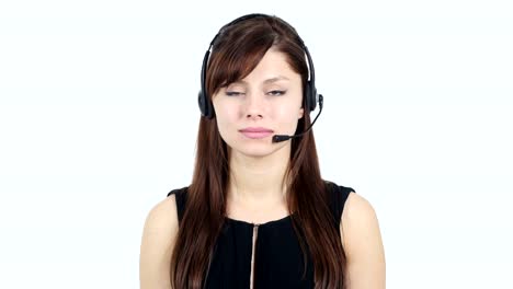 Retrato-de-muchacha-de-Call-Center-con-auriculares