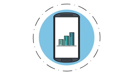 Profit-statistics-on-smartphone-HD-animation