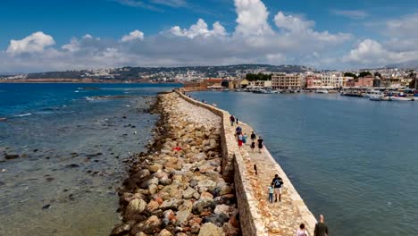 Timelapse-de-la-Canea,-Creta,-Grecia