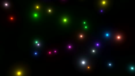 Abstract-flying-glowing-particles-in-space,-computer-generated-abstract-background,-3D-render